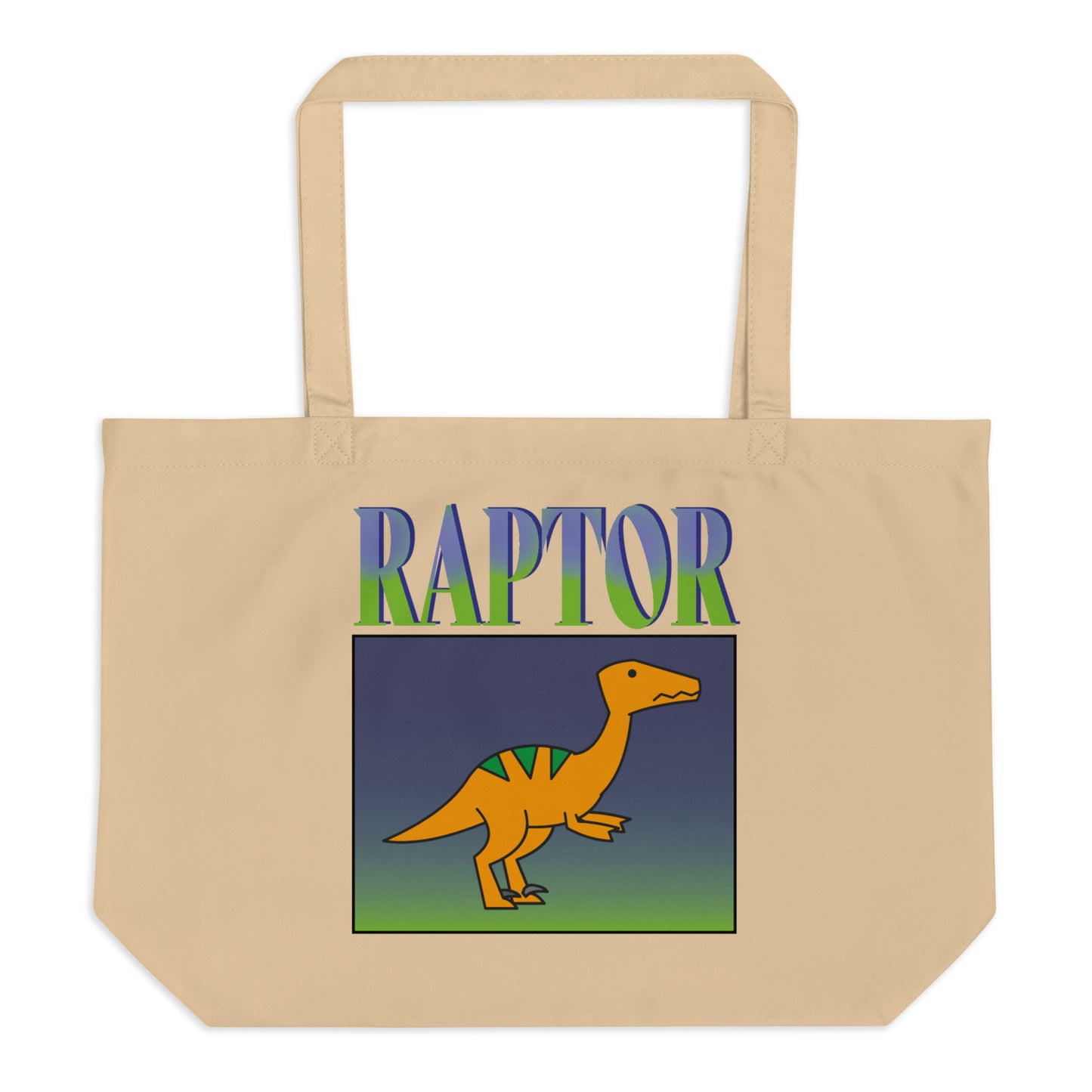 retro raptor tote