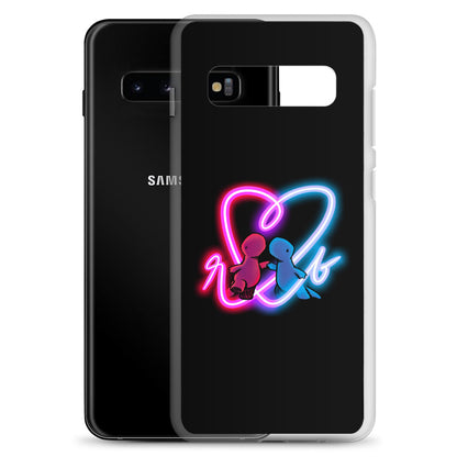 red and blue neon Samsung case