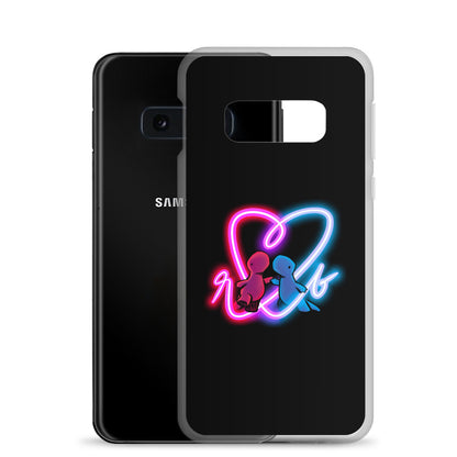 red and blue neon Samsung case