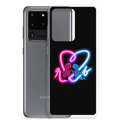 red and blue neon Samsung case