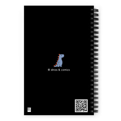 Vibing DJ | spiral notebook (black)