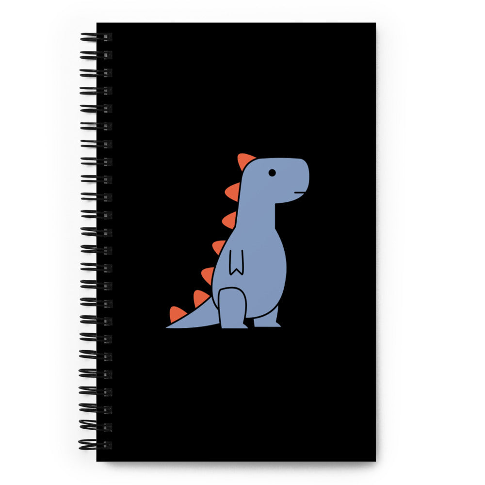 Classic T-Rex | spiral notebook (black) – Shop Dinosaur