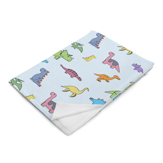 dinosaur throw blanket