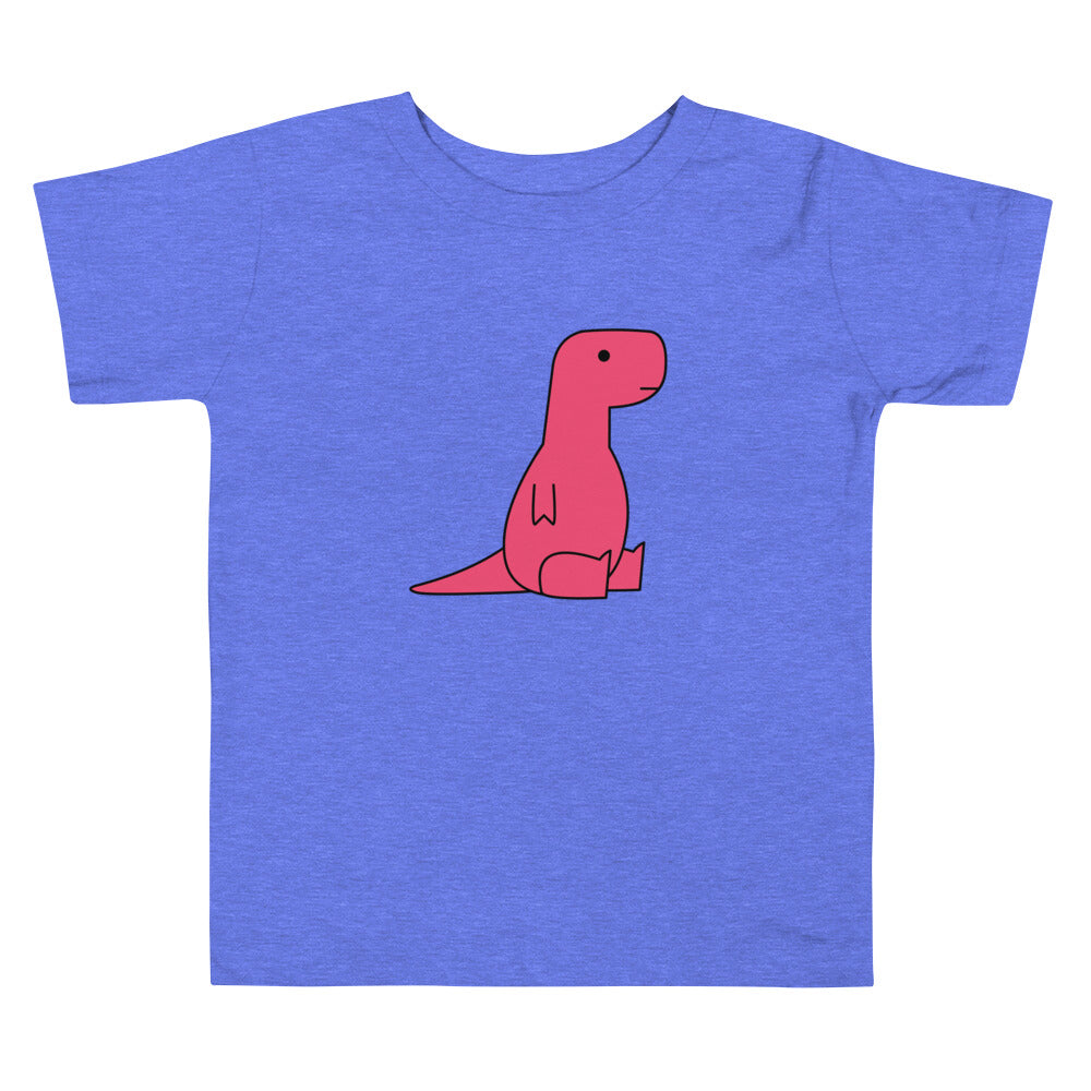 sitting pink t-rex (toddler)