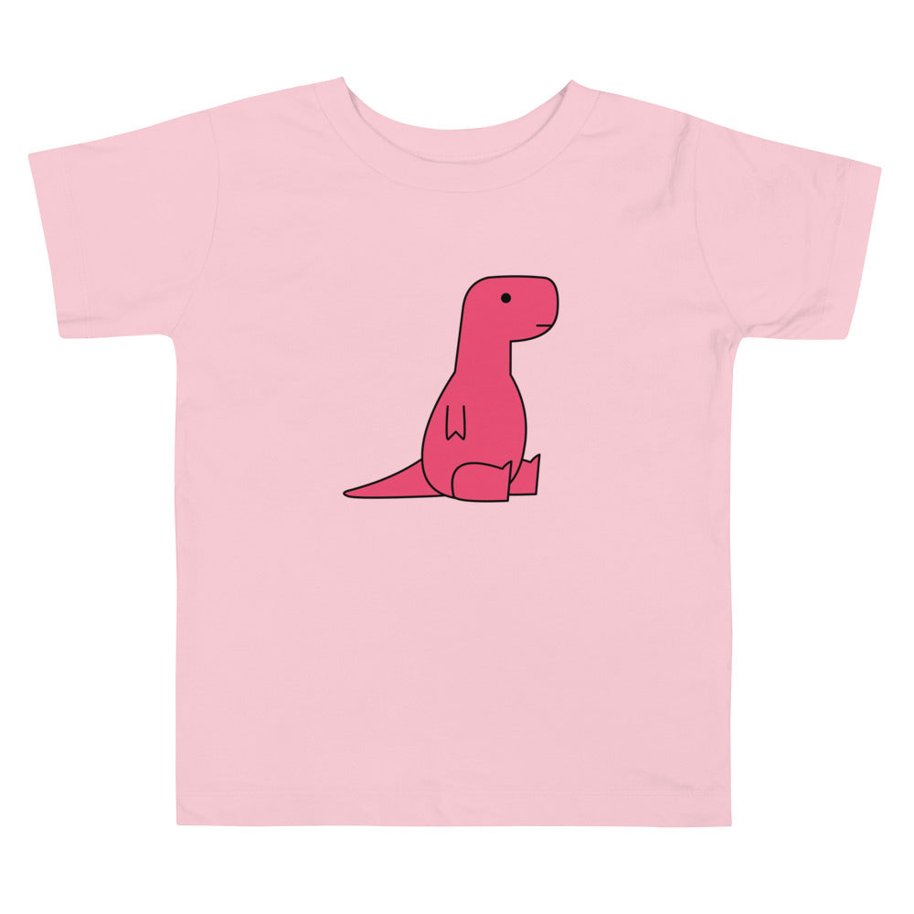 sitting pink t-rex (toddler)