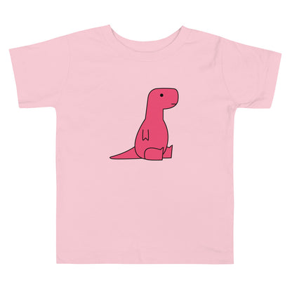 sitting pink t-rex (toddler)