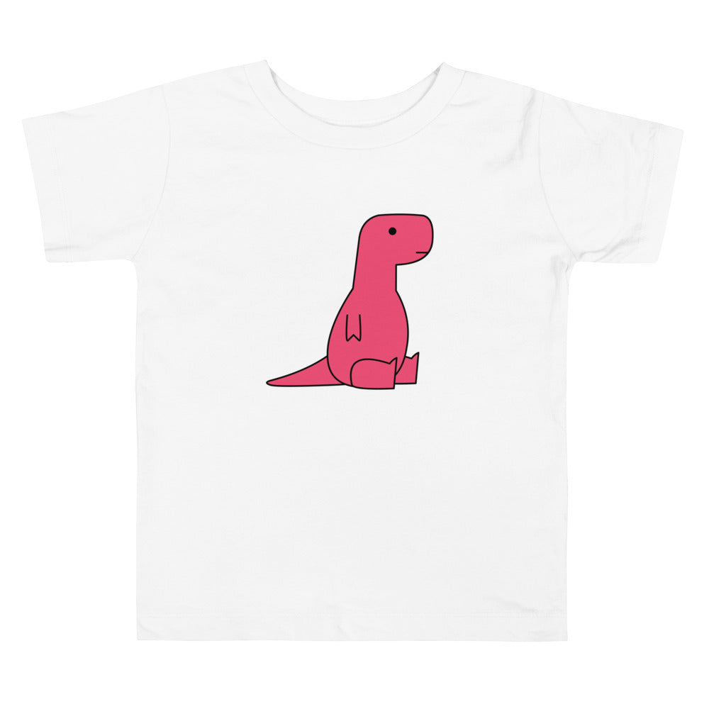 sitting pink t-rex (toddler)