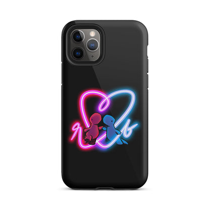 red and blue neon iPhone case (tough)