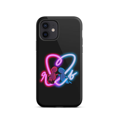 red and blue neon iPhone case (tough)