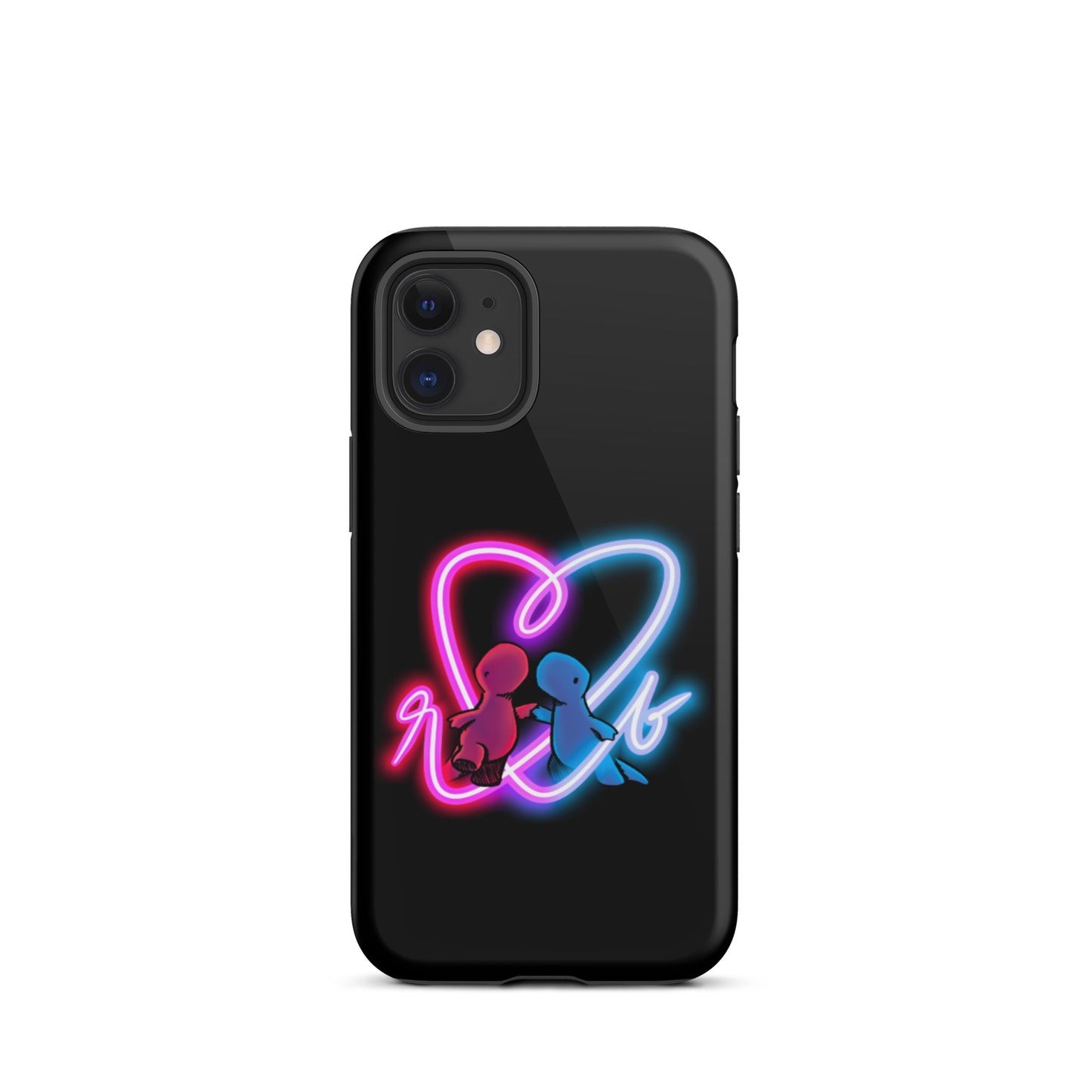 red and blue neon iPhone case (tough)