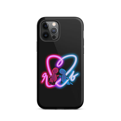 red and blue neon iPhone case (tough)