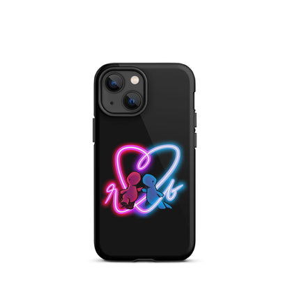 red and blue neon iPhone case (tough)