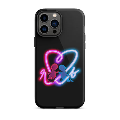 red and blue neon iPhone case (tough)