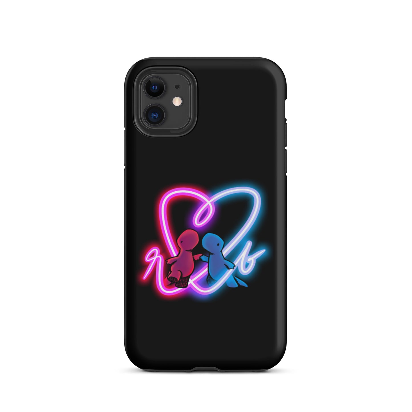 red and blue neon iPhone case (tough)