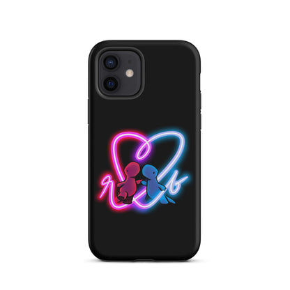 red and blue neon iPhone case (tough)