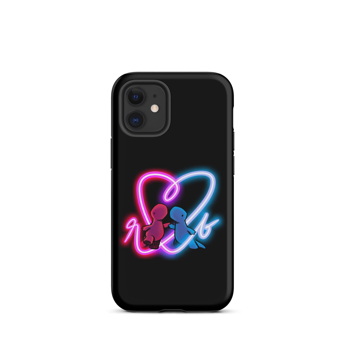 red and blue neon iPhone case (tough)