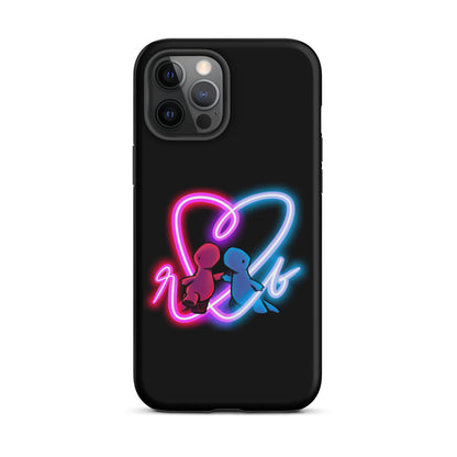 red and blue neon iPhone case (tough)