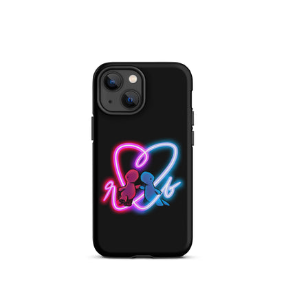 red and blue neon iPhone case (tough)