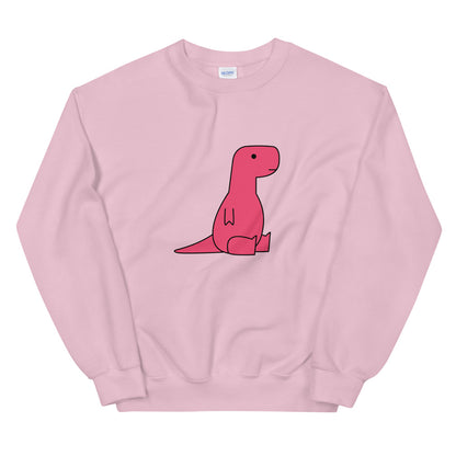 Sitting Pink T-Rex | sweatshirt