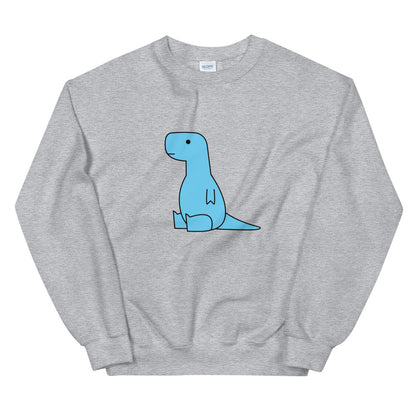 Sitting Blue T-Rex | sweatshirt