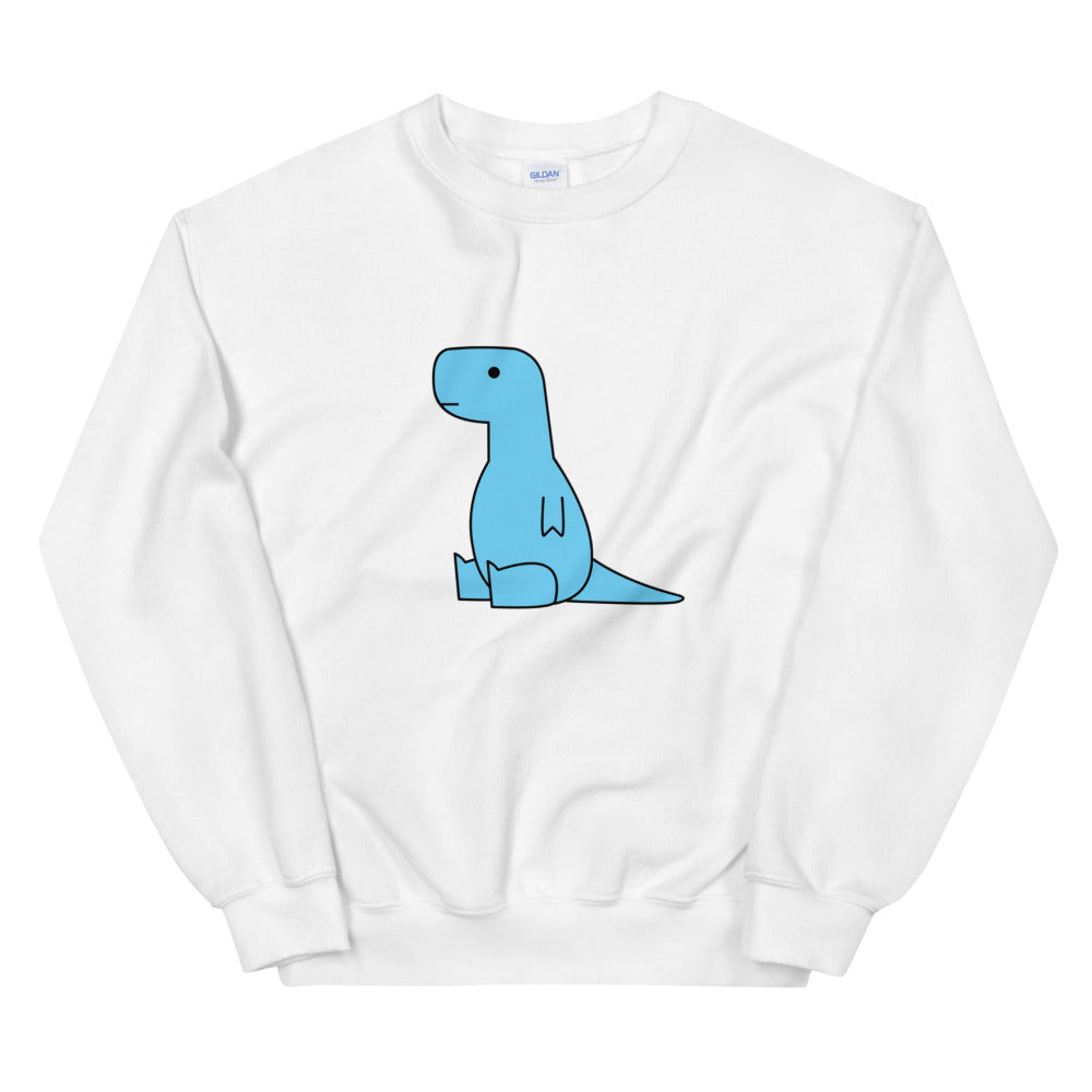 Sitting Blue T-Rex | sweatshirt