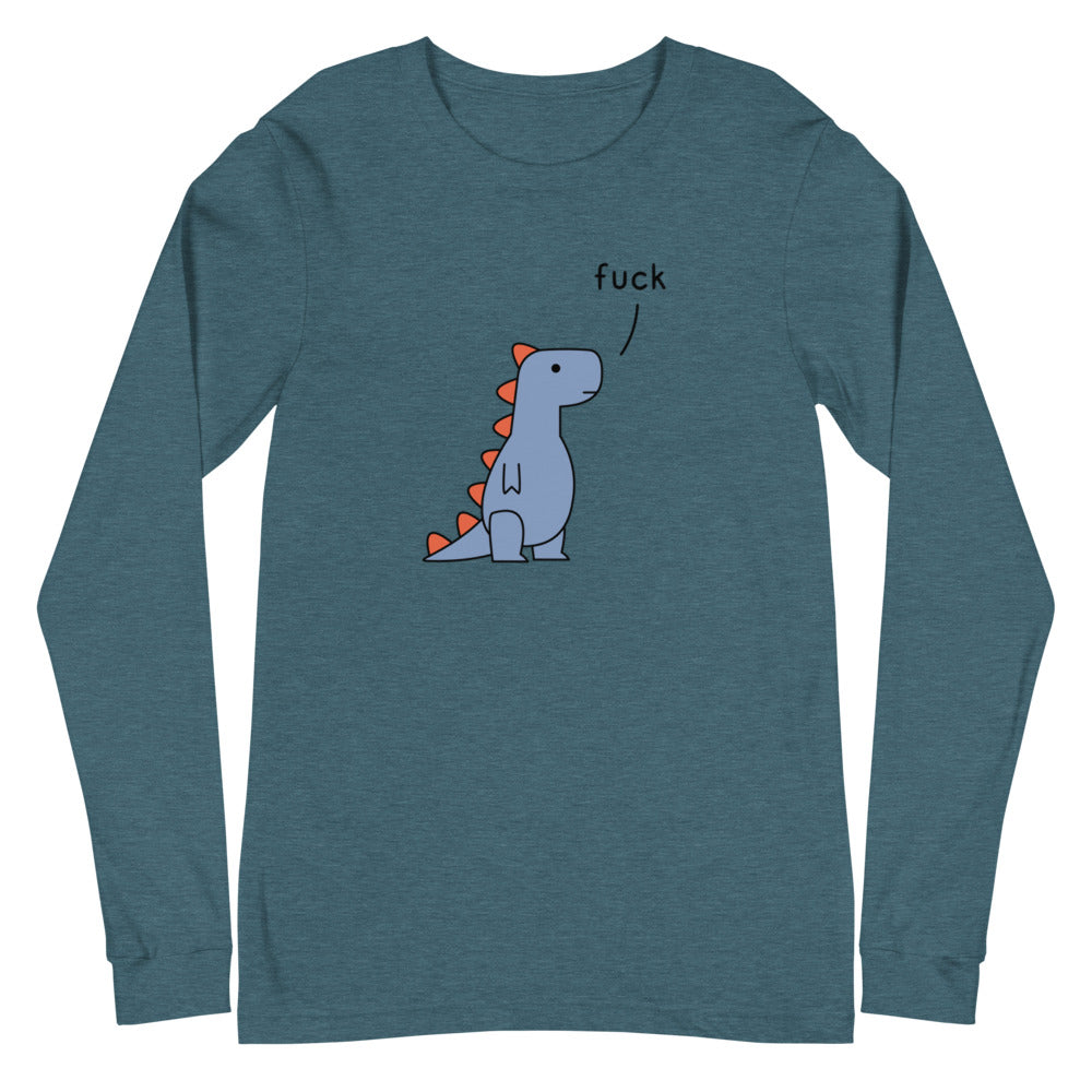 T-Rex Saying Fuck | long-sleeved tee