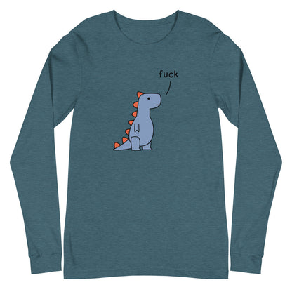 T-Rex Saying Fuck | long-sleeved tee