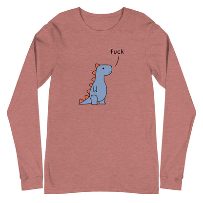 T-Rex Saying Fuck | long-sleeved tee