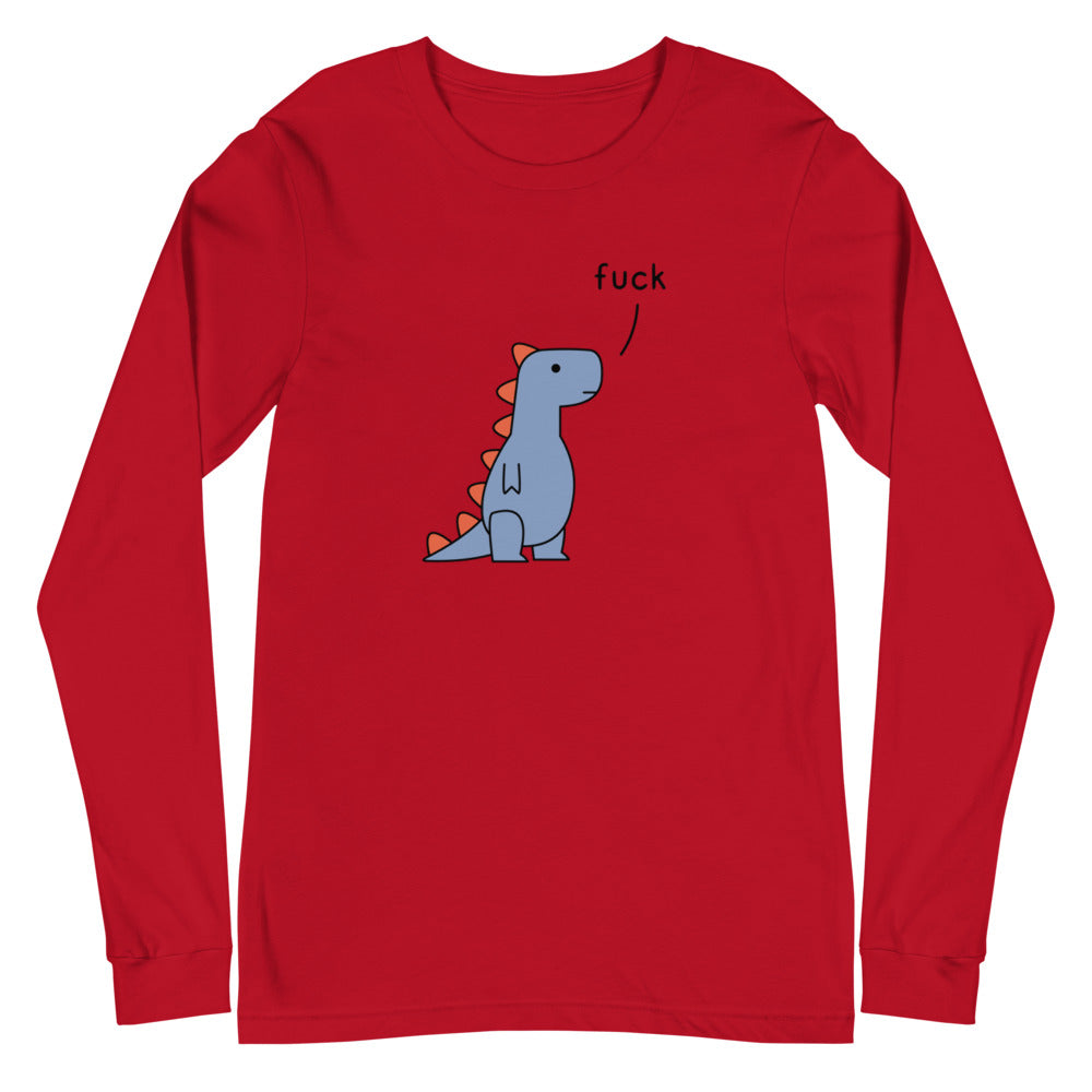 T-Rex Saying Fuck | long-sleeved tee