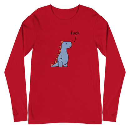 T-Rex Saying Fuck | long-sleeved tee