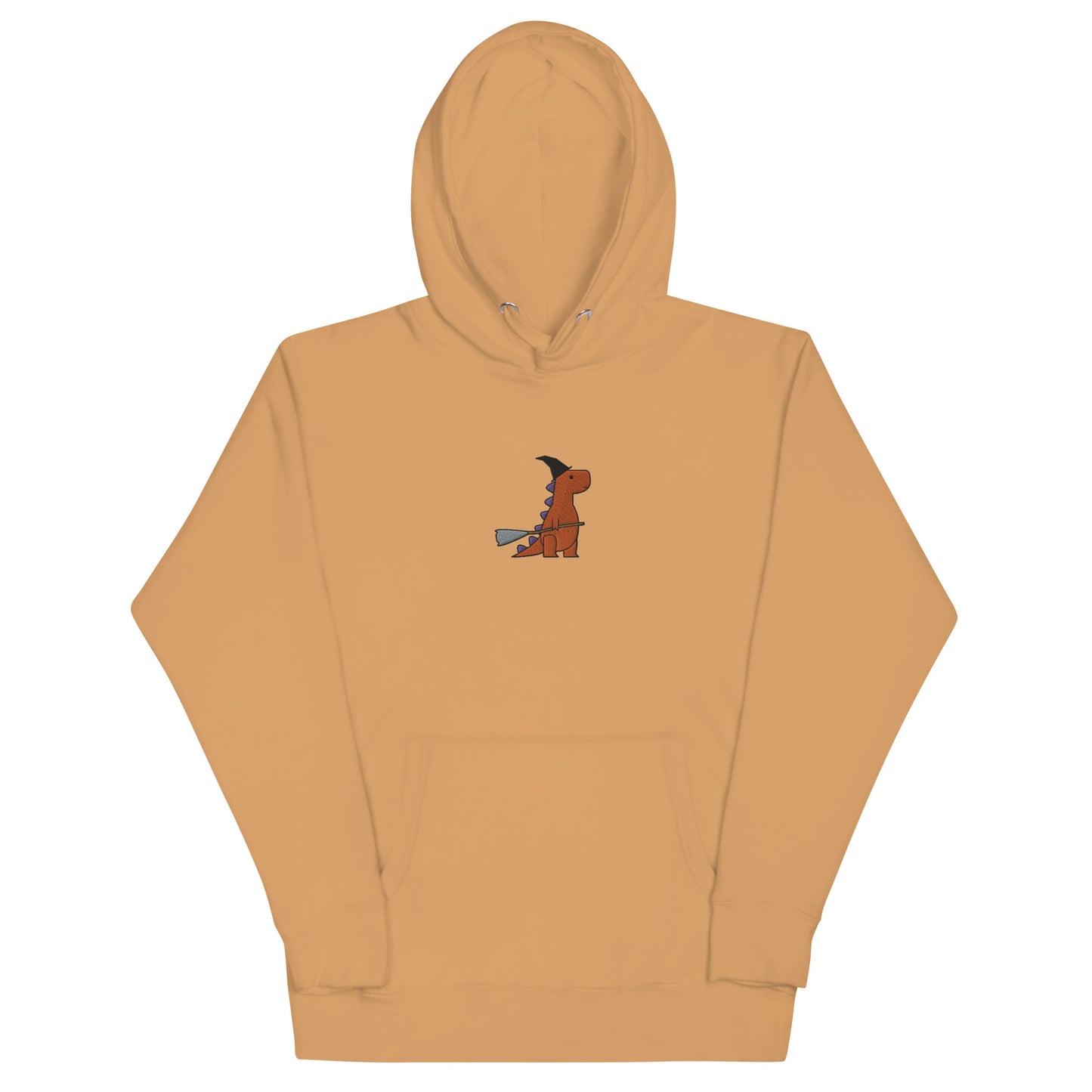 witch t-rex embroidered hoodie