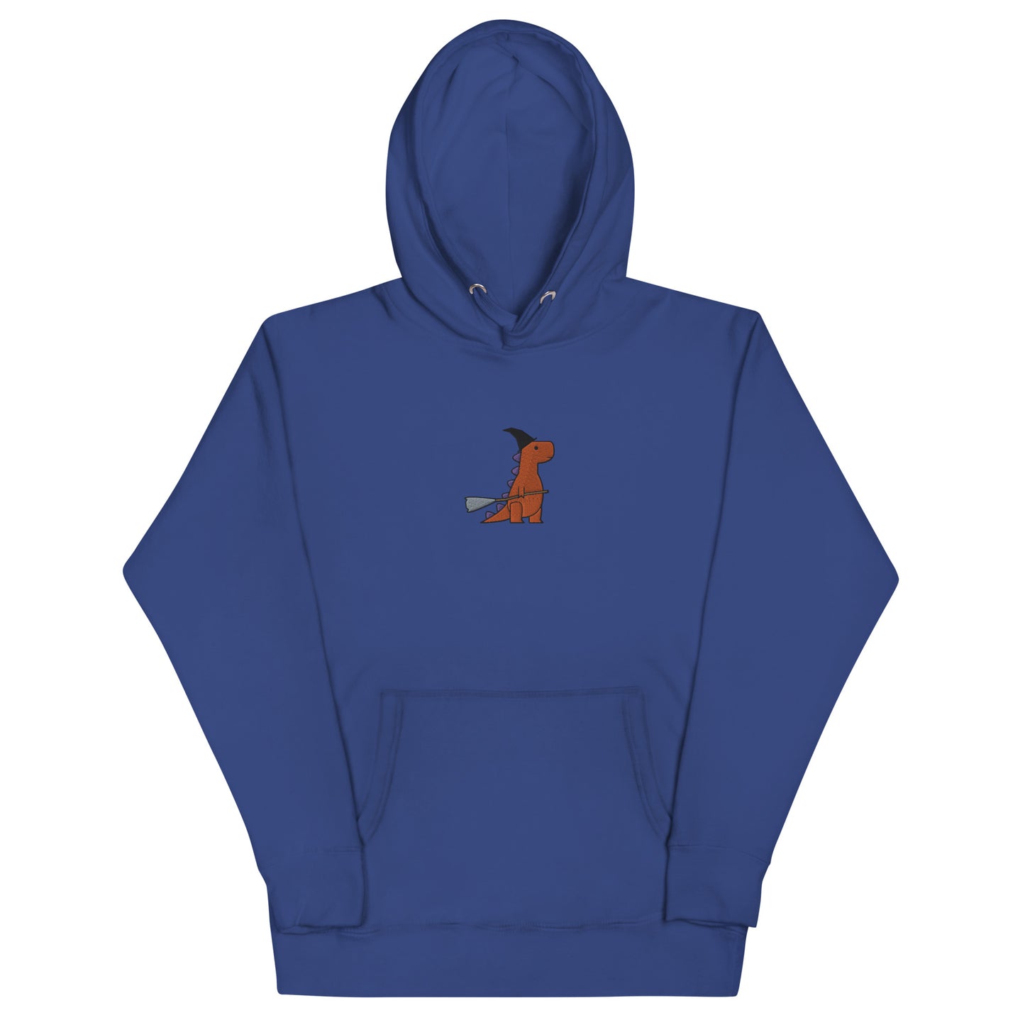 witch t-rex embroidered hoodie