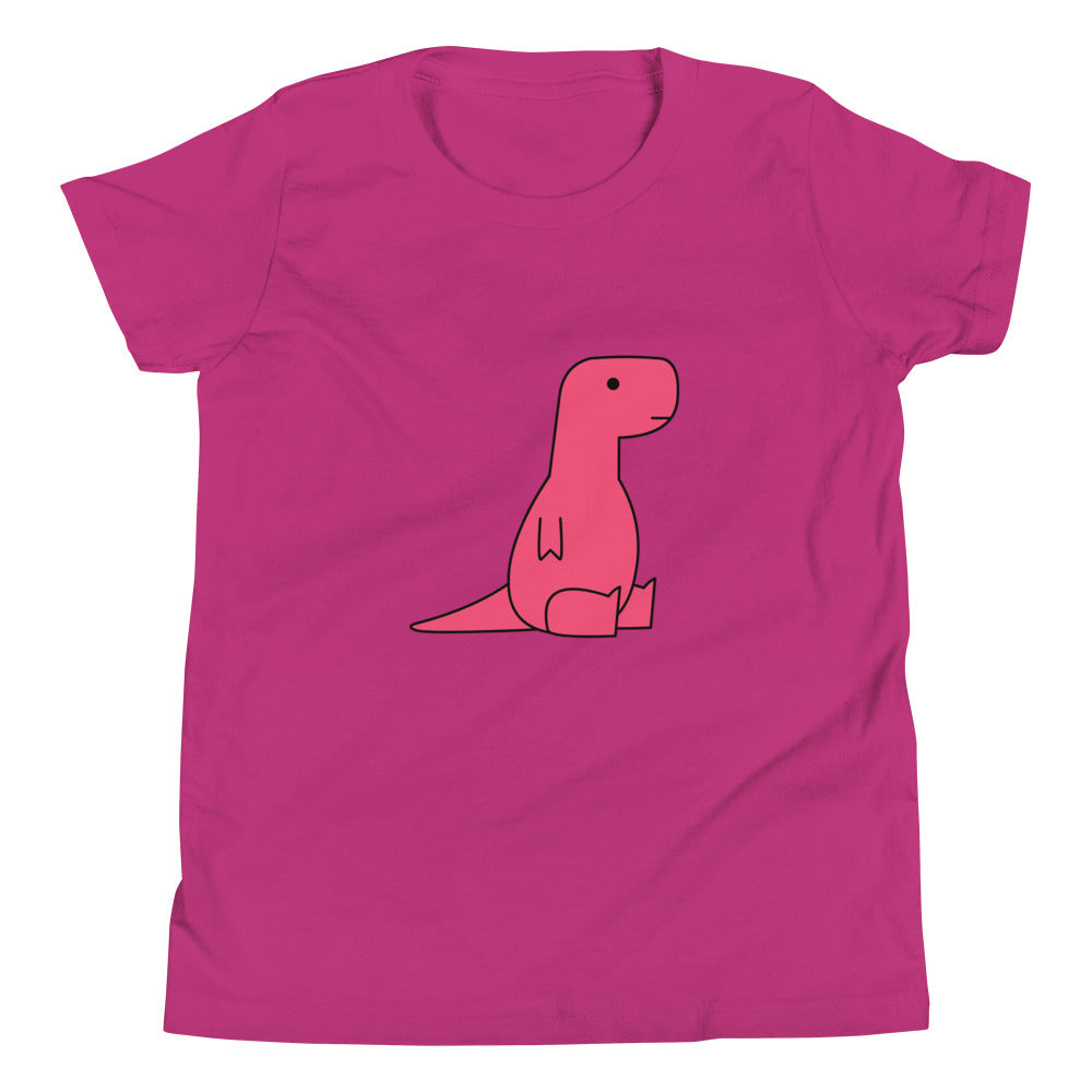 sitting pink t-rex (youth)