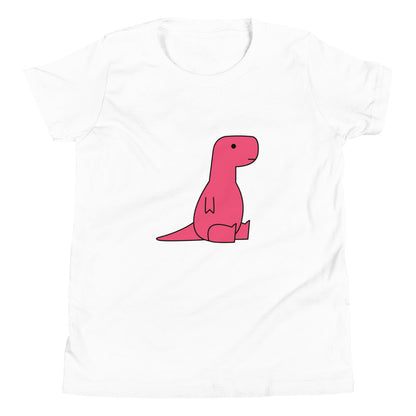 sitting pink t-rex (youth)